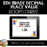 5th Grade Decimal Place Value - Boom Cards | Distance Learning