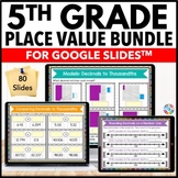 5th Grade Decimal Place Value - Digital Math Worksheets & Review Activities