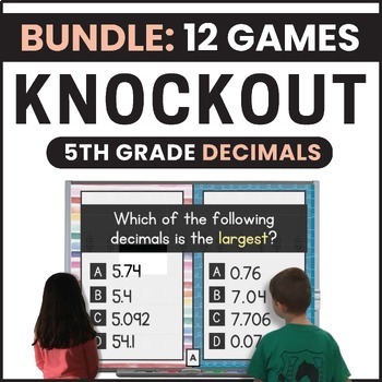 Preview of 5th Grade Decimals Games Bundle - Comparing, Ordering & Reading Decimals