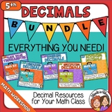 5th Grade Decimals Place Value, Rounding, Comparing, Multiply, Divide Math Kit
