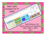 5th Grade Desk Reference Card - 5.NBT.1, 5.NBT.2, 5.NBT.5, 5.NF.1
