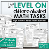 5th Grade Differentiated Math Worksheets Adding & Subtract