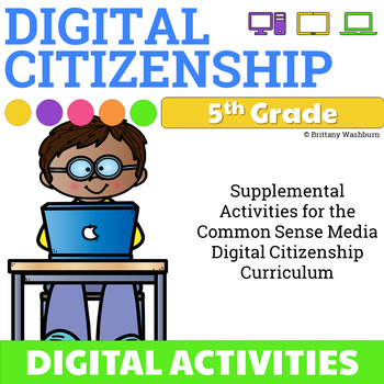 Preview of 5th Grade Digital Citizenship Activities