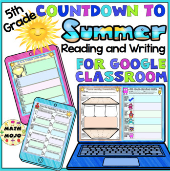 Preview of 5th Grade Digital End of the Year ELA Activities for Google Classroom