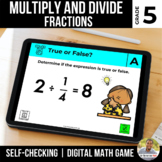 5th Grade Digital Math Game | Multiply and Divide Fractions