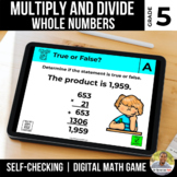 5th Grade Digital Math Game | Multiply and Divide Whole Numbers