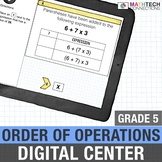 5th Grade Digital Math Order of Operations Google Test Pre