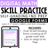 5th Grade Digital Math Practice | Google Forms | Distance 