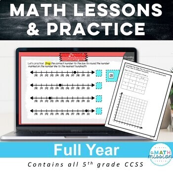 Preview of 5th Grade Lessons and Practice for All CCSS Full Year Activities Worksheets