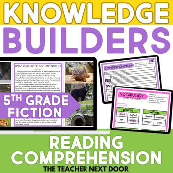 Preview of Reading Comprehension Digital Unit for 5th Grade - Reading Review