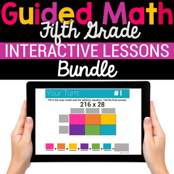 Preview of 5th Grade Digital Resources for Math - Digital Math Activities Bundle - Google
