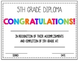 5th Grade Diploma