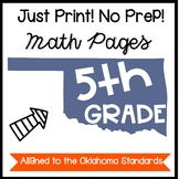 5th Grade Distance Learning Oklahoma NO PREP Pack
