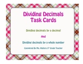 5th Grade Dividing Decimals Task Cards