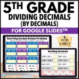 5th Grade Dividing Decimals Worksheets - Digital Math Review Activities 5.NBT.7