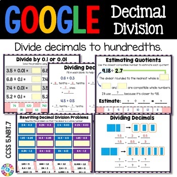 5Th Grade Dividing Decimals Google Classroom Math Activities {5.Nbt.7}