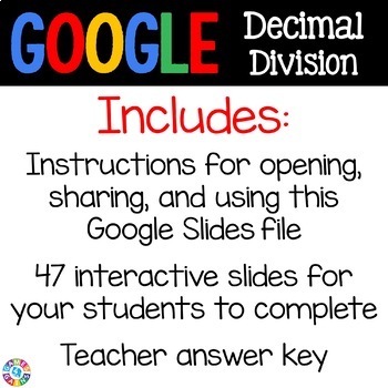 5th Grade Dividing Decimals Google Classroom Math Activities 5.NBT.7