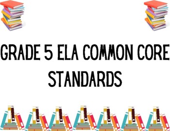 Preview of 5th Grade ELA Common Core Posters