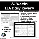 5th Grade ELA Daily Review -Multiple Meaning Words, Guide 
