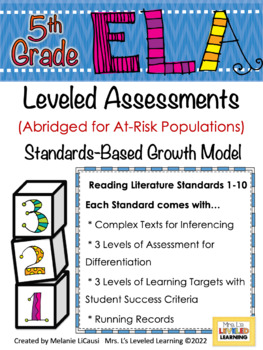 Preview of 5th Grade ELA Leveled Reading Comprehension - for At-Risk, RTI, Intervention