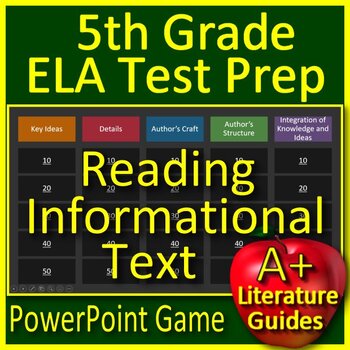 Preview of 5th Grade Reading Informational Text  Game - Test Prep