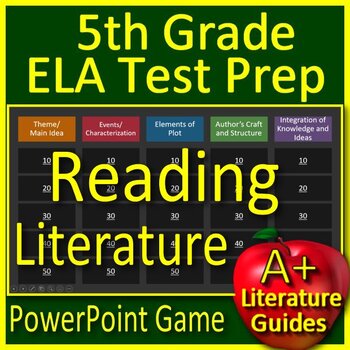 Preview of 5th Grade Reading Literature Game - Test Prep