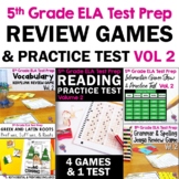 5th Grade ELA Test Prep Bundle VOLUME 2: 4 Games & 1 READI