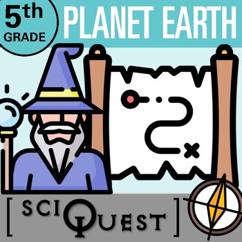 Preview of 5th Grade Earth and Space Activity | Science Scavenger Hunt Review Game
