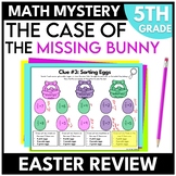 5th Grade Easter Math Mystery | Fifth Grade Math Review Wo