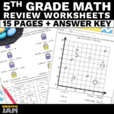 5th Grade Easter Math Review Packet of Easter Math Activit