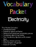 5th Grade Electricity Vocabulary Packet
