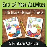 5th Grade End of Year Activities Memory