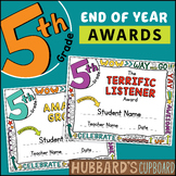 Editable Auto-Fill 5th Grade End of Year Award Certificate