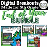 5th Grade End of Year Digital Breakout Escape Rooms (Googl
