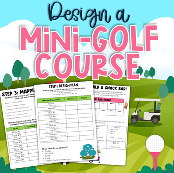Preview of 5th Grade End-of-Year Math Project: Design a Golf Course