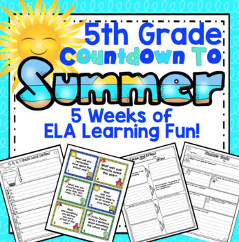 Preview of 5th Grade End of the Year Reading and Writing Activities: 5 Week Countdown