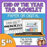 5th Grade End of the Year Memory Activity 2022 Print or Di