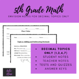 5th Grade Envision Math - Decimal Bundle