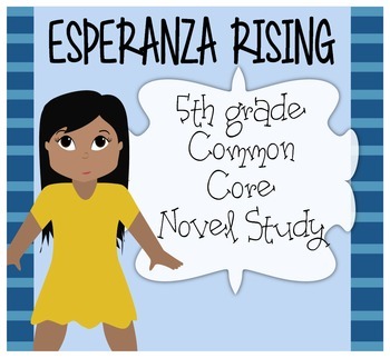 Preview of 5th Grade Esperanza Rising Common Core Novel Study