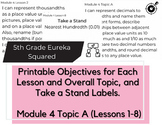 5th Grade Printable Objectives Module 4 Topic A Compatible