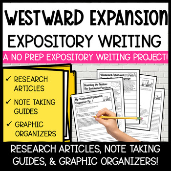 Preview of 5th Grade Expository Writing Project | Westward Expansion Informational Writing