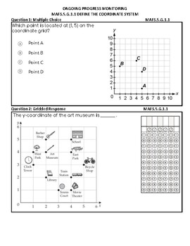 5th Grade FSA Practice Test - Geometry by Miss Griffin's Golden Apple