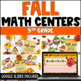 5th Grade Fall Math Activities - Printable and Digital Mat