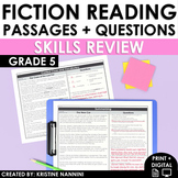 5th Grade Fiction Reading Comprehension Passages Strategie