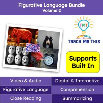 Preview of Figurative Language Reading Passages and Activities Bundle Volume 2