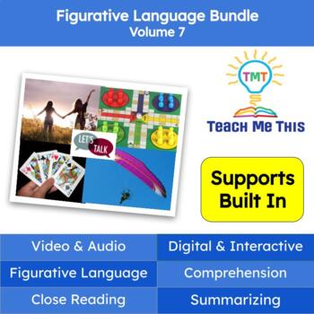 Preview of Figurative Language Reading Passages and Activities Bundle Volume 7