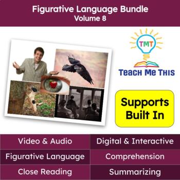 Preview of Figurative Language Reading Passages and Activities Bundle Volume 8
