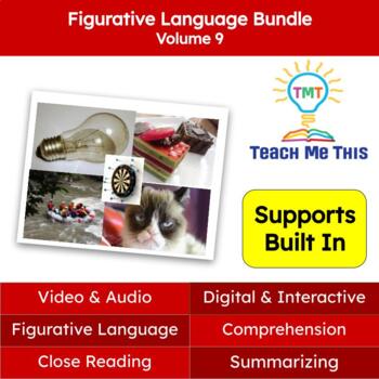 Preview of Figurative Language Reading Passages and Activities Bundle Volume 9