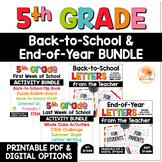 5th Grade End of Year Activities and Back-to-School Activi