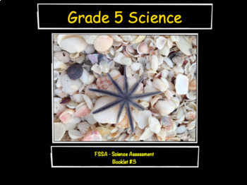 Preview of 5th Grade Florida B.E.S.T. Science FSSA Test Prep Pack 3